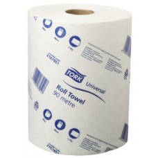 Tork Universal Roll Towel (Raw Paper – Continuous Roll) - 1 Ply – 18cm x 90mm - 16 Rolls/Ctn (21 87 951)